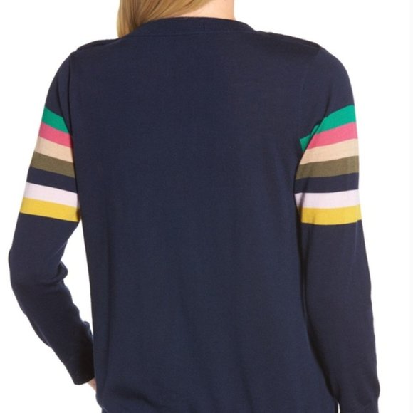 New w/ Defect: J. Crew Tippi Sweater in Multistripe with Buttons in size Small! - Picture 5 of 14